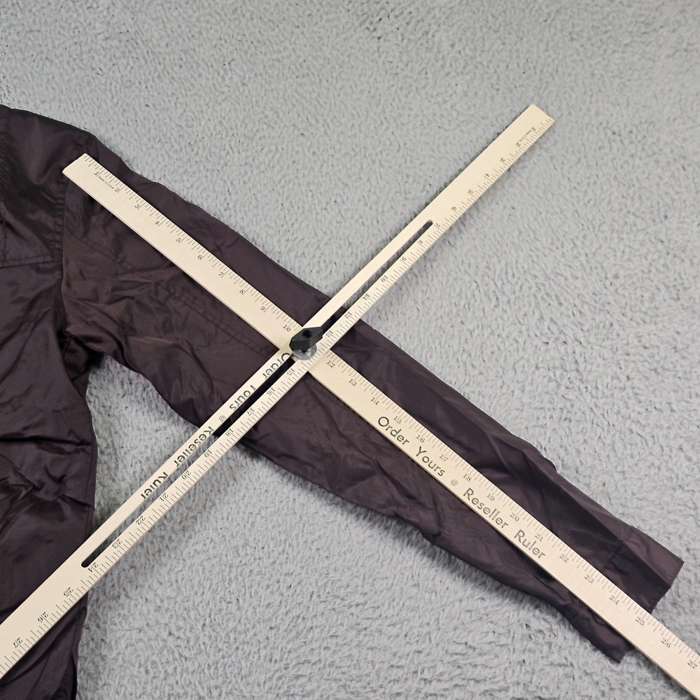 Aeropostale Jacket Mens Small Brown A87 Nylon Windbreaker Striped Full Zip Y2K - Picture 11 of 11